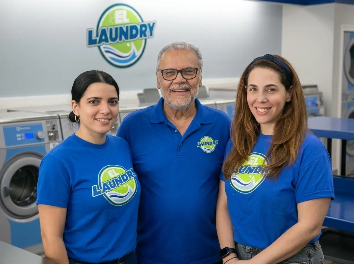 El Laundry family-owned team on-site in Hialeah